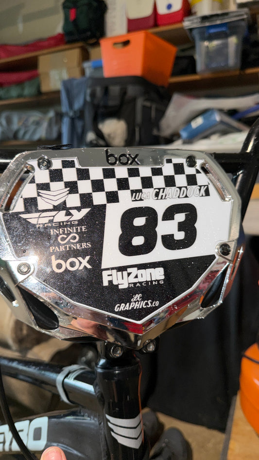 BOX BMX small plate decal/insert
