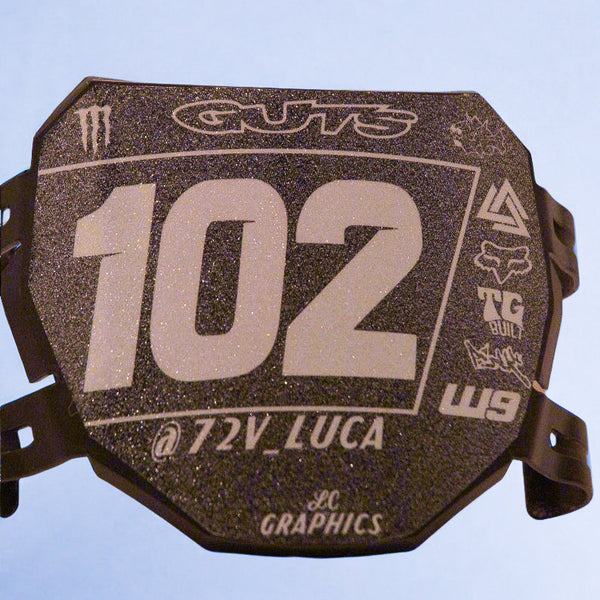 Stock Eride/Tuttio Number-Plate Decal